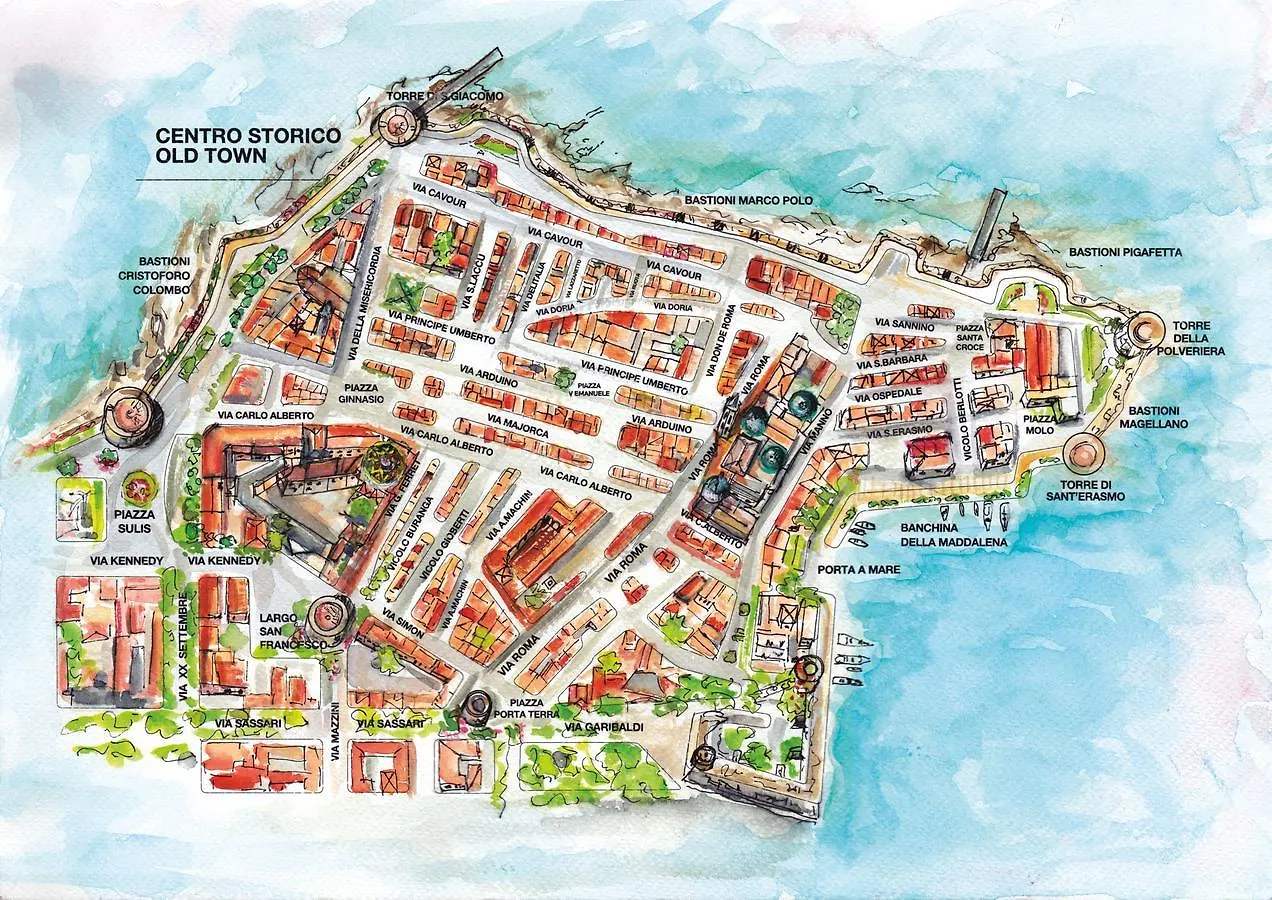Lägenhet Trilocale Via Aggius 19 Hotell Alghero